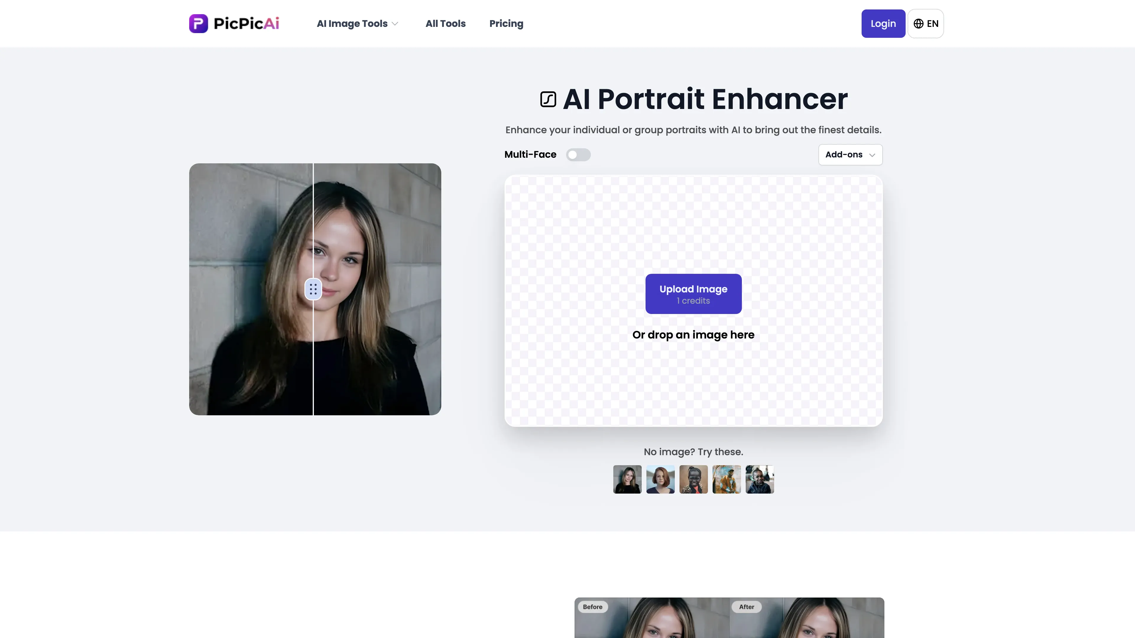 PicPicAI - AI Portrait Enhancer