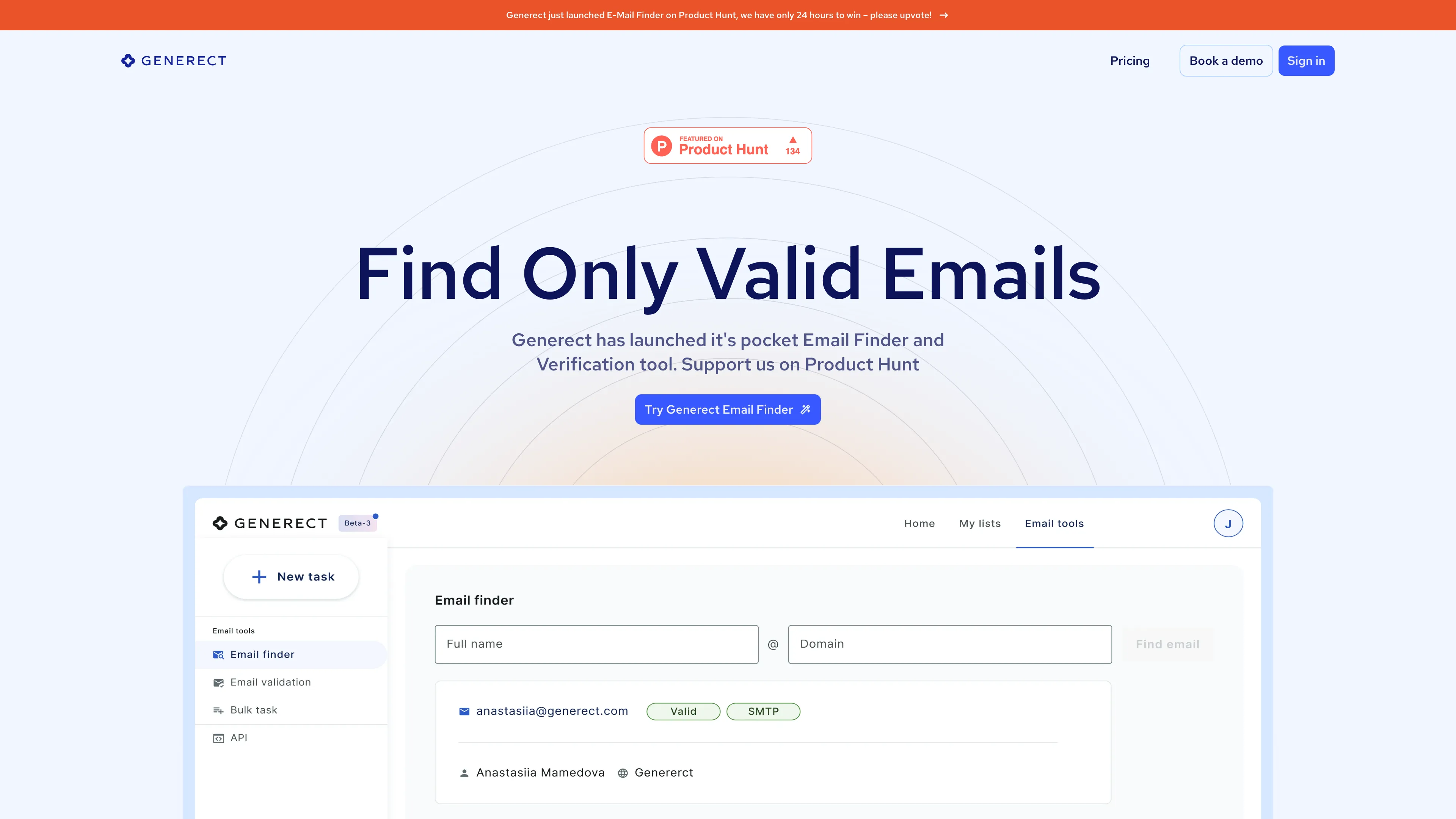 Generect Email Finder