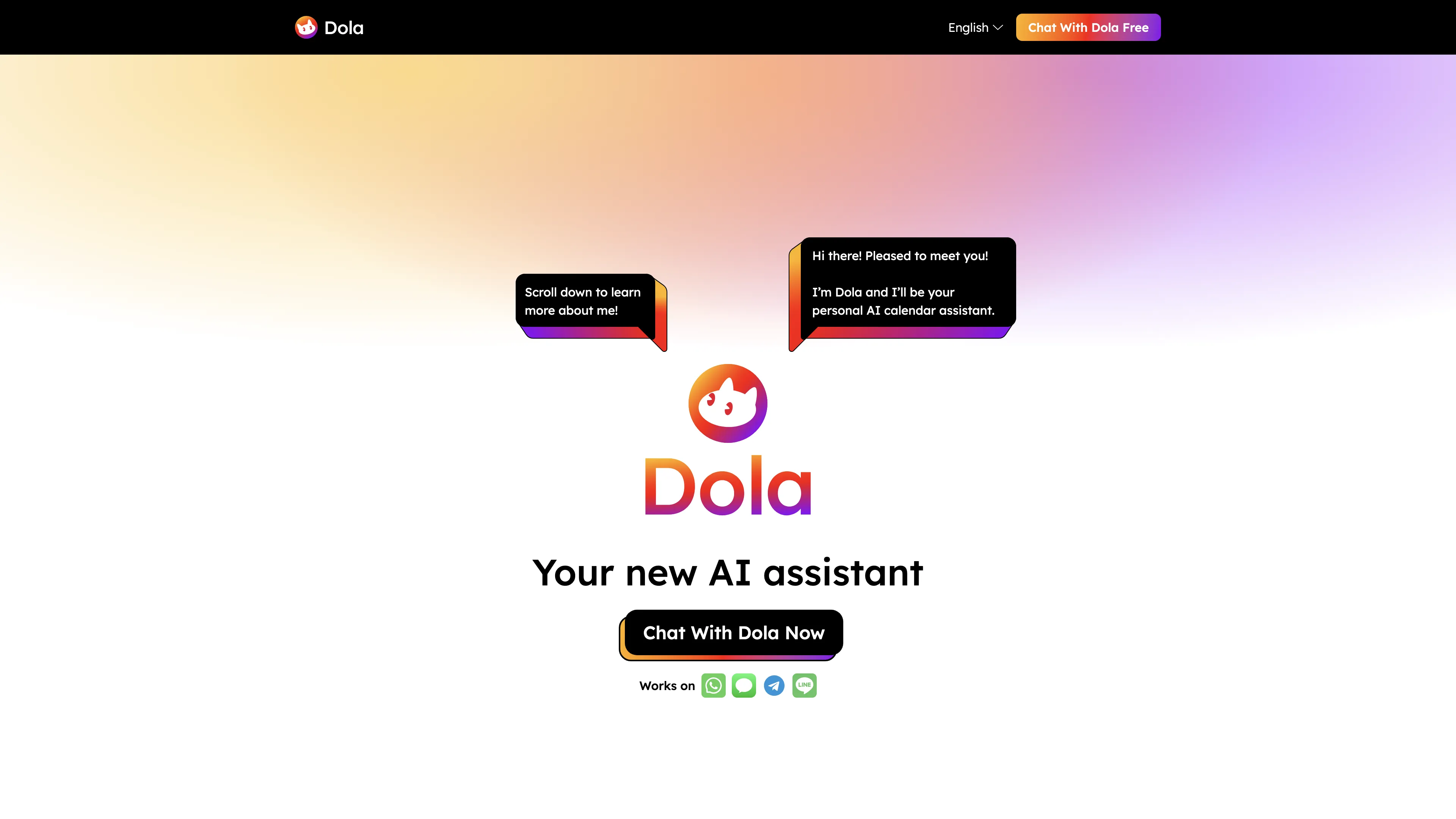 Dola-Al Calendar Assistant