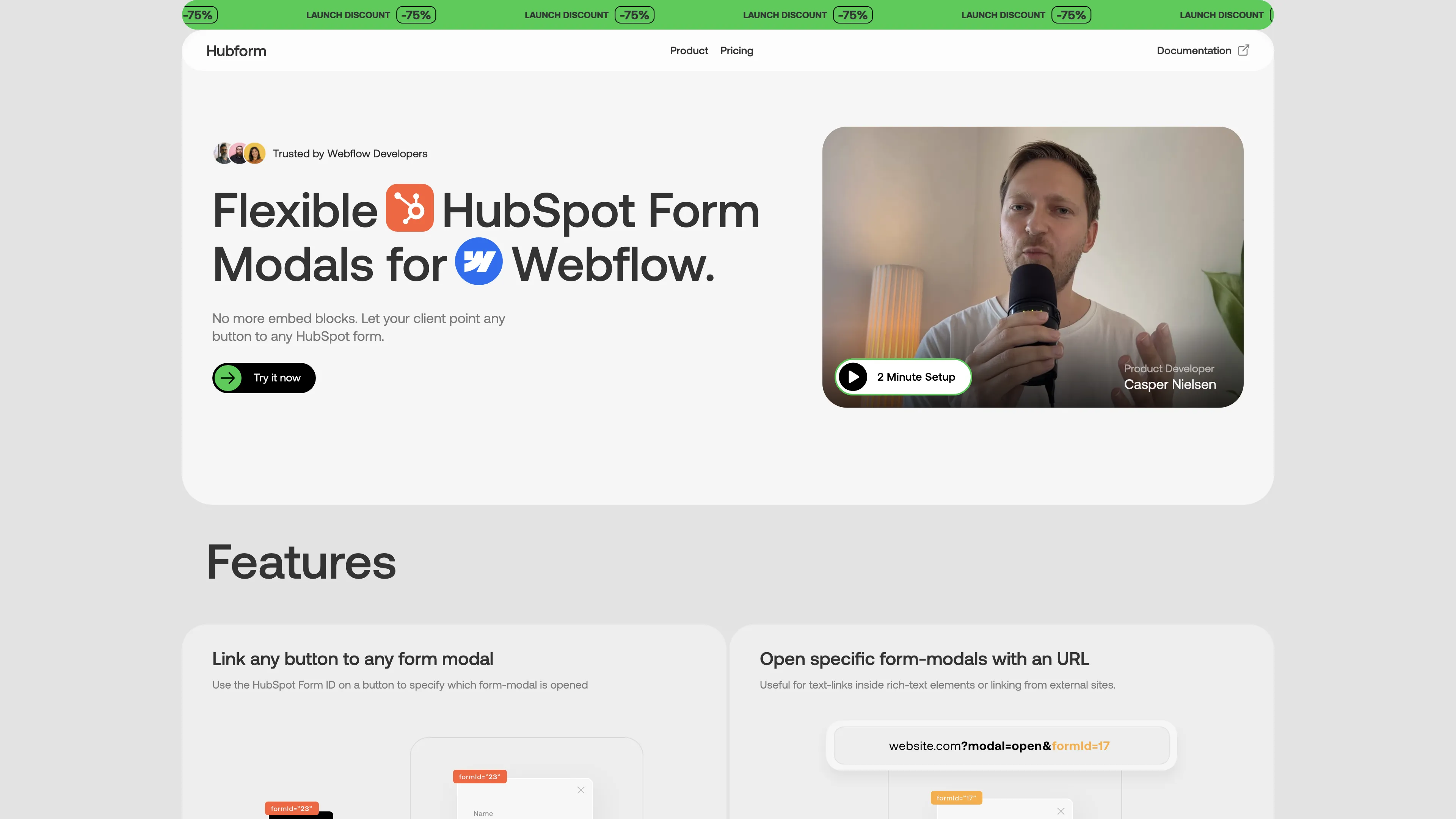 Hubform