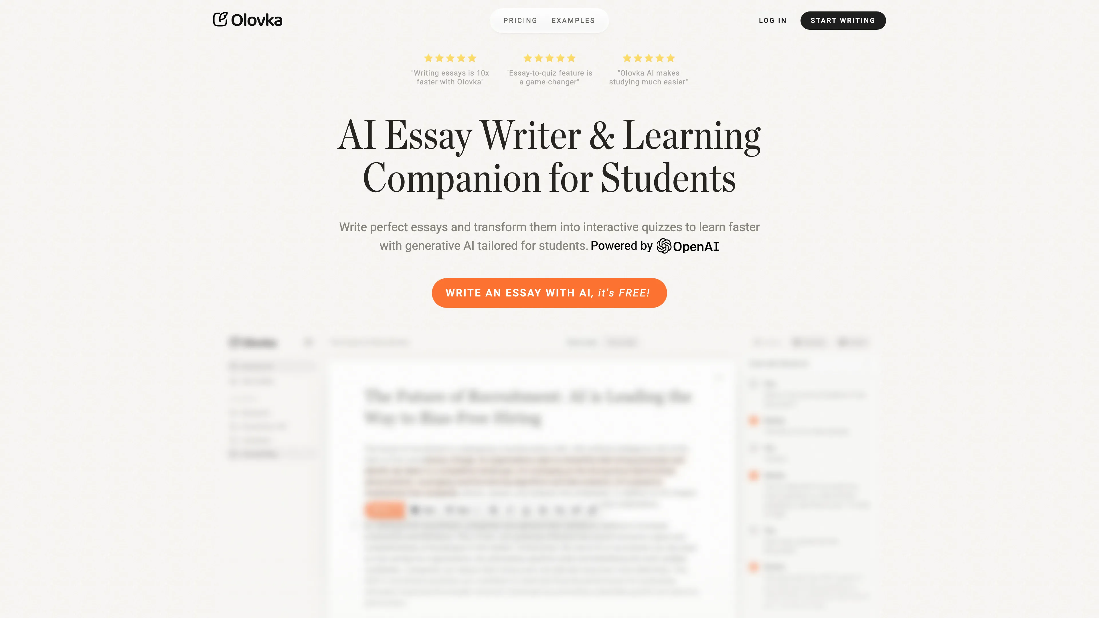 Olovka AI Essay Writer