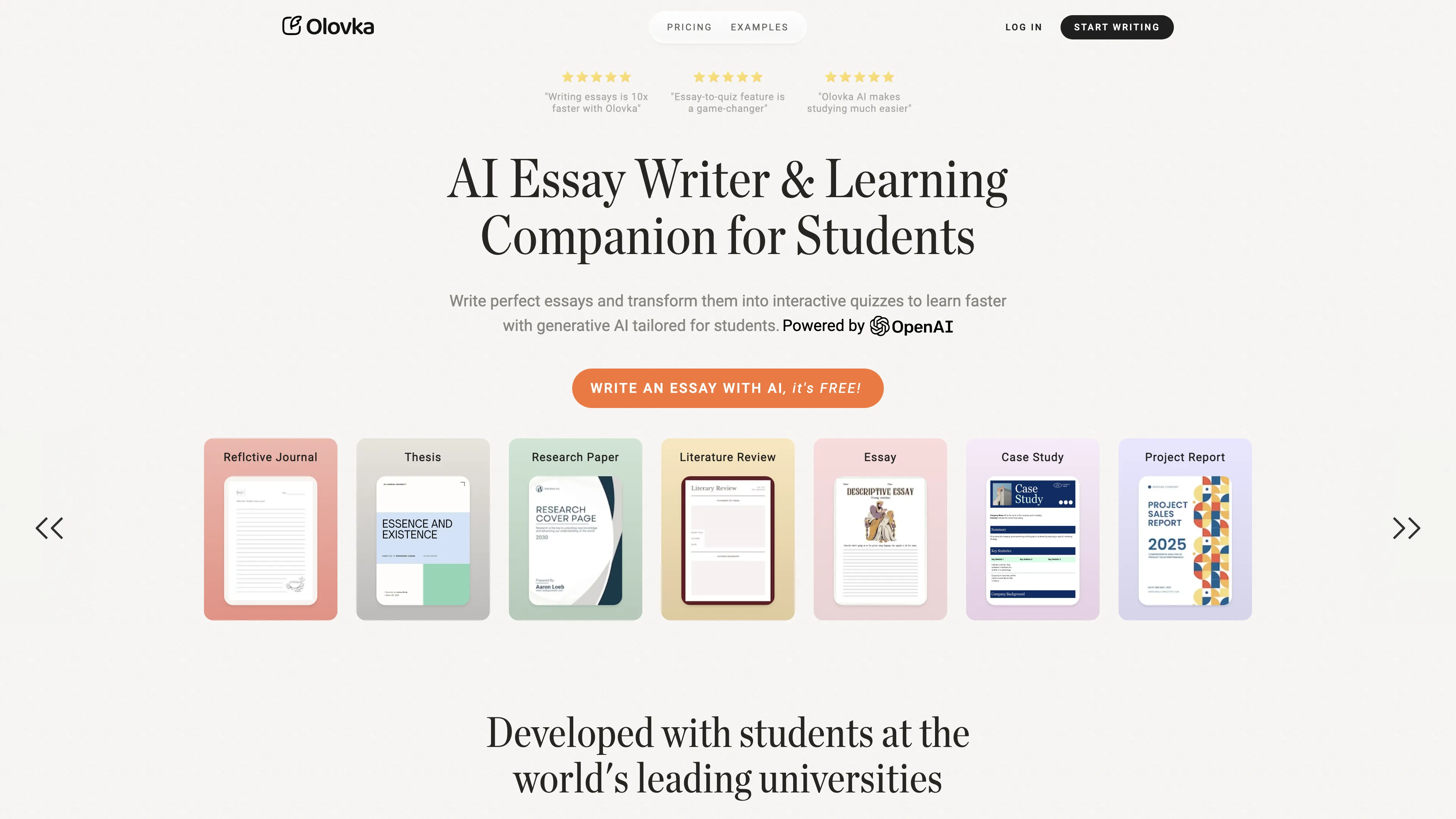 Olovka AI Essay Writer